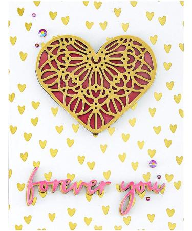 Spellbinders Scattered Hearts Background Glimmer Hot Foil Plate Set - Metal - Buy Online on GoSupps.com