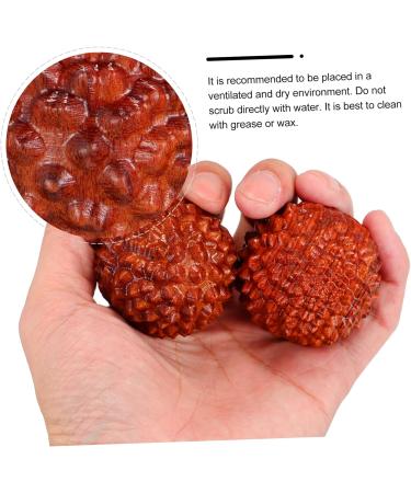 Beaupretty 6-Piece Carving Crafts Desk Decor | Hand Massage Balls | Wooden Handicrafts & Accessories | International Shipping Available - Buy Online on GoSupps.com