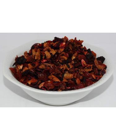 100g Apple and cinnamon fruit tea loose mixture with apples and cinnamon in a resealable bag
