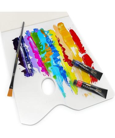 Arteza Disposable Palette Paper Pad 9x12 Inch - Pack of 2, 80 White Sheets - 54 lb, Glue-Bound, Bleed-Proof Paint Palette for Oil, Acrylics, Watercolors & Gouache - Buy Online on GoSupps.com