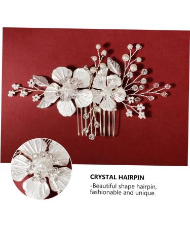 MAGICLULU 1pc Comb Handmade Headwear Crystal Hair Decor Beautiful Hair Accessory Bridal Hair Clip Vintage Hair Accessories Bridal Hairband Flower Hair Decor Crystal Hairpin Hair Supply - Buy Online on GoSupps.com