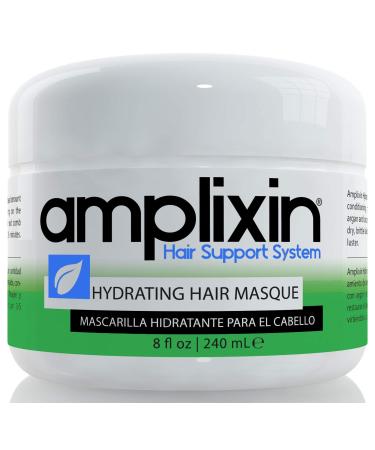 Amplixin Hydrating Hair Masque - Deep Conditioning Hair Mask For Women And Men  Made With Coconut Oil And Argan Oil For Dry  Damaged Hair Treatment  8Oz