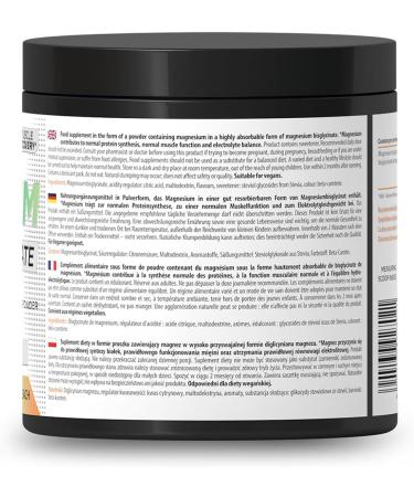 SKILL Nutrition Bisglycinate de magn sium | Saveur fruit de la passion-p che | 350 mg de magn sium par portion | Soutient les muscles le syst me nerveux et r duit la fatigue | 480 g - Buy Online on GoSupps.com