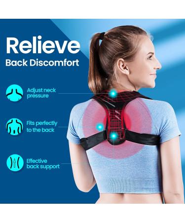 Teanpac Back Braces Posture Corrector For Women & Men Back Brace Adjustable Straightener for Mid Upper Back Support for Neck Back & Shoulder - Buy Online on GoSupps.com