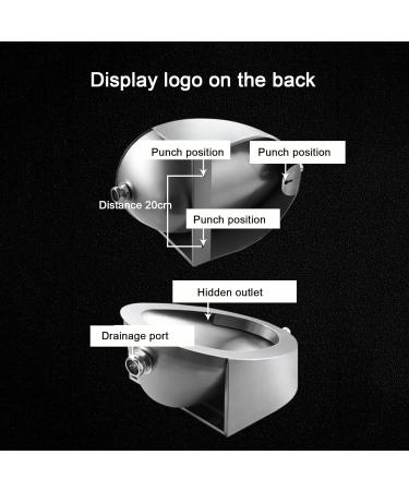 Wall-Mounted Induction Drainage Public Toilet Urinal Commercial Bathroom Urinal Funnel Toilet 304 Stainless Steel Spill Proof Men's urinals for Hotel Toilets Bathroom - Buy Online on GoSupps.com