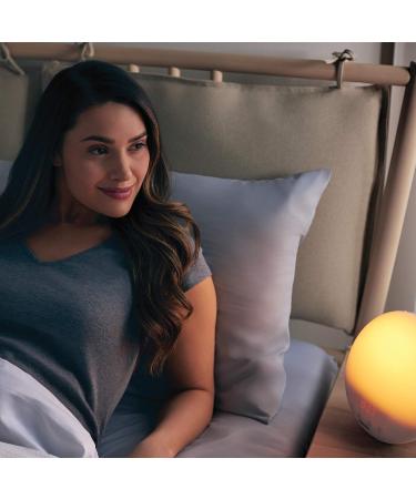 Philips HF3519/01 Wake-Up Light Alarm Clock | Sunrise Function Digital FM Radio White | Best International Shipping - Buy Online on GoSupps.com