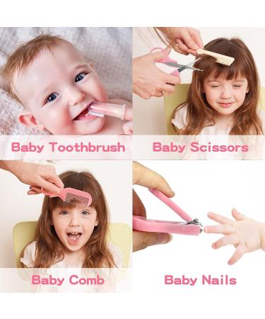 Baby Healthcare & Grooming Kit | Portable Newborn Essentials Set - Pink - Buy Online on GoSupps.com