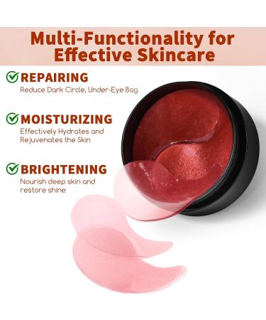 Shop Caffeine Under Eye Masks | 60 Pcs Brightening Eye Patches for Dark Circles & Puffiness with Hyaluronic Acid - Buy Online on GoSupps.com