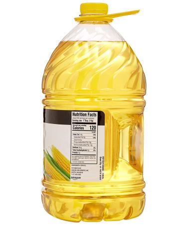 Happy Belly Corn Oil 128 Fl Oz by Amazon Brand - Unbeatable Quality and Value - Buy Online on GoSupps.com