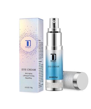 Dongyu Caffeine Eye Cream For Wrinkles: Eye Cream Anti Aging For Dark Circles Puffiness Daily Skincare Women Men (15g)