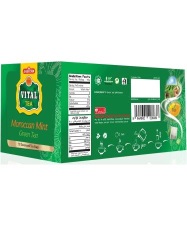 Vital Pure Peppermint 25 Individually Wrapped Tea Bags Fresh Minty Flavour - Buy Online on GoSupps.com