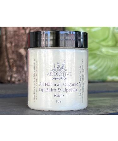 Buy All Natural Organic Lip Balm & Lipstick Base - 3oz | Eco-Friendly & Nourishing - Buy Online on GoSupps.com