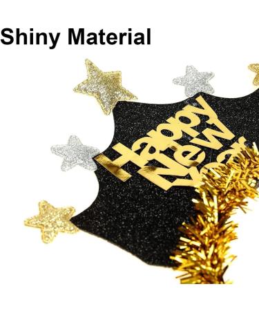 Makenlug Happy New Year Headband 2024 New Year Eve Party Star Crown Headband for Kids Adults New Year Costume Holiday Party Favors Photo Props Gifts - Buy Online on GoSupps.com