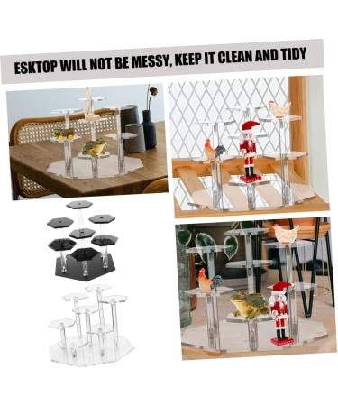Ciieeo 2 Sets Multi-layer Display Rack Jewelry Holder Perfume Rack Display Stand Holder Statue Ladder - Buy Online on GoSupps.com