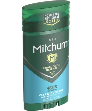 MITCHUM Advanced Control Invisible Solid for Men 2.7 Oz (Pack of 3) - Clean Control Formula - Buy Online on GoSupps.com