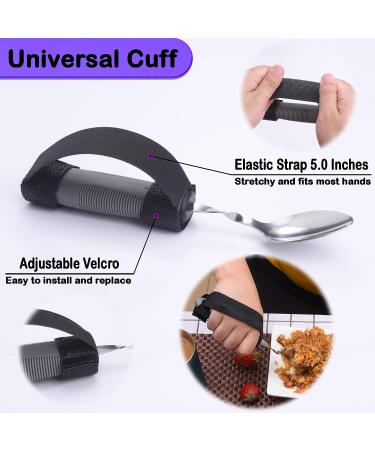 KPKAUT Weighted Parkinsons Utensils - 6-Piece Set for Hand Tremors, Arthritic Hands, and Elderly - Adaptive Eating Silverware for Parkinsons Patients and Disabled Adults - Buy Online on GoSupps.com