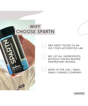 Spartn Testosterone Booster for Men & Women - Estrogen Blocker Supplement with DIM & D-Aspartic Acid - Top Testosterone Supplement for Muscle Growth & Strength - 120ct - Buy Online on GoSupps.com