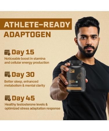 Himalayan Shilajit Capsules | Pure & Potent | Improves Muscle Strength Stamina Energy & Power | Supports Faster Recovery | Natural & Organic | 60 Capsules 60 Count (Pack of 1) - Buy Online on GoSupps.com