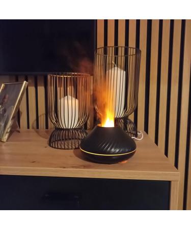 Shop Aroma Diffuser with Flame Effect - 130ml Essential Oils Humidifier | International Shipping Available - Buy Online on GoSupps.com