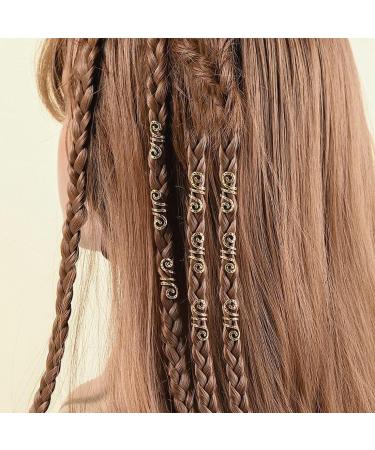 CUHZA 28 Pieces Dreadlock Beads Spiral Hair Clips Rings Hair Jewelry Hair Jewelry Braids Hair Beads Hair Rings Hair Spirals Unisex (Gold) - Buy Online on GoSupps.com