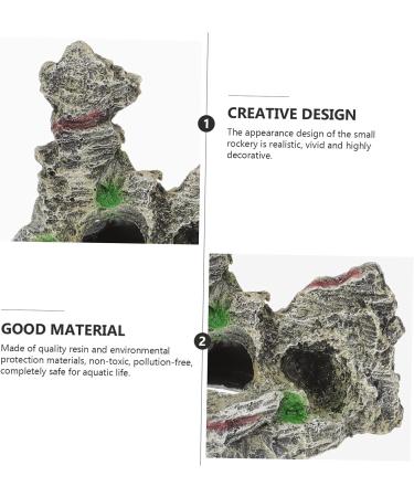 PIQIUQIU Aquarium Decoration Caves - 2 Piece Set | Ideal Accessories for Stunning Aquariums - Buy Online on GoSupps.com