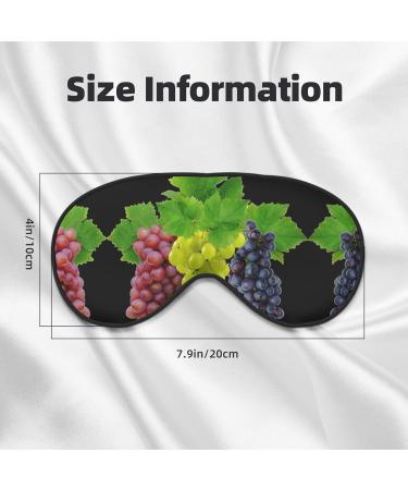 SSIMOO Grape Print Ultra-Soft Light-Blocking Eye Mask - Optimal Comfort for Restful Sleep | International Shipping_AVAILABLE - Buy Online on GoSupps.com