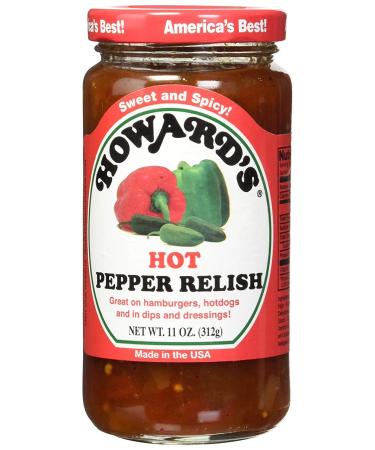 Howards Hot Pepper Relish 11oz. (Pack of 1)