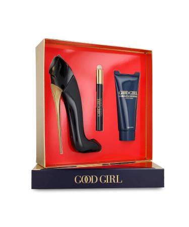 Carolina Herrera Good Girl 3-Piece Set for Women (2.7 Oz Eau De Parfum Spray + 3.4 Oz Body Lotion + 0.33 Oz Travel Spray) - Buy Online on GoSupps.com