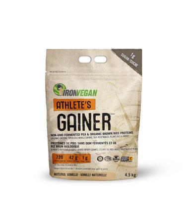 Iron Vegan - Athlete's Gainer Vanilla, 10 lbs (4.5 kg)