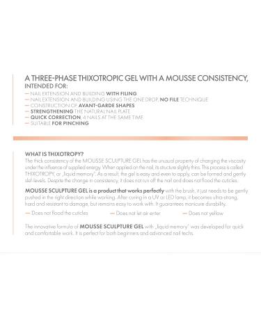 Buy Victoria Vynn Mousse Sculptur-Gel 50ml - Thixotropic Crystal Glass 01 for Perfect Nail Art | International Shipping Available - Buy Online on GoSupps.com