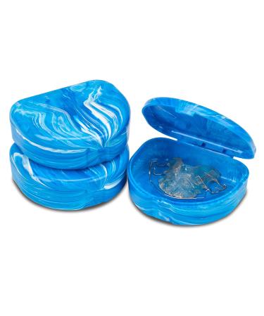 Marble Retainer Cases with Labels (3 Pack) - Blue - Buy Online on GoSupps.com