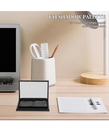 ERINGOGO Palette Magn tique Mate Noire 2 Compartiments avec Miroir Palette Vide Rechargeable pour Fards Paupi res et Blush Organisateur Maquillage de Voyage Diy Rangement - Buy Online on GoSupps.com