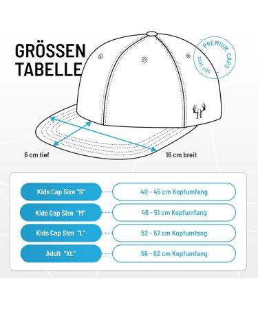 Du Hirsch Bavarian Snapback Cap - Lausbua Design One Size L Light Grey | International Shipping Available - Buy Online on GoSupps.com