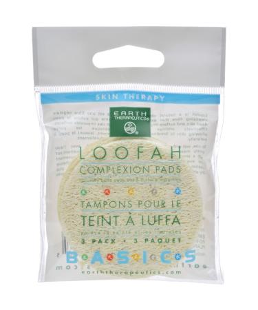 Earth Therapeutics Loofah Complexion Discs - Pack of 3 for Gentle Exfoliation - Buy Online on GoSupps.com