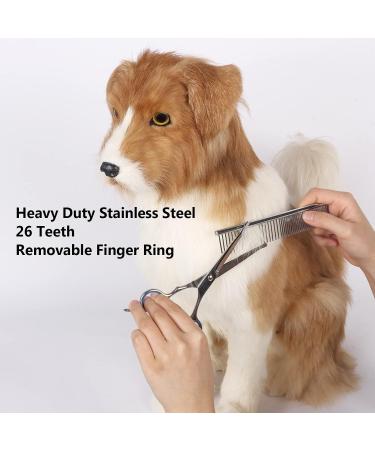 NiCoLa Pet Grooming Scissors Set - 6-Inch Professional Pet Grooming Scissors Set Titanium Pet Groomer Set Straight and Curved and Sparse Scissors/Shears Set - Buy Online on GoSupps.com