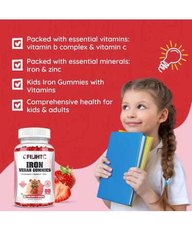 Liquid Iron Supplement for Women & Men Iron Gummies for Kids & Adults - Buy Online on GoSupps.com