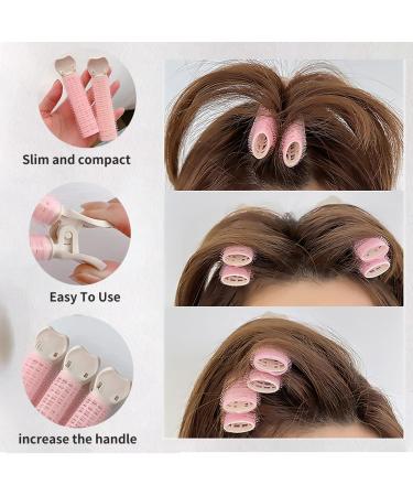 3 Packs Volumizing Hair Root Clips | Natural Fluffy Hair Clips for Instant Bangs | Heatless DIY Hair Curler | Pink - Buy Online on GoSupps.com