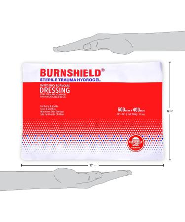 Burnshield Sterile Emergency Burn Dressing 24 x 16 - Fast Relief for Burns - Buy Online on GoSupps.com