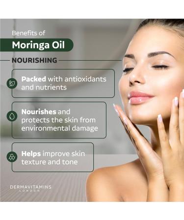 Dermavitamins 100% Pure Moringa Oil - 10ml | Natural Skincare Solution - Buy Online on GoSupps.com