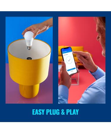 WiZ Connected Color B12 Smart WiFi Light Bulb | 2200K - 6500K + RGB 16 Million Colors | Works with Alexa, Google Assistant, Siri | No Hub Required | 1 Count - Buy Online on GoSupps.com