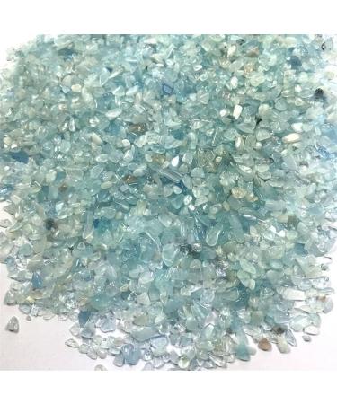 Stone Crafts Natural Blue Aquamarine Quartz Crystal Stone Rock Chips Specimen Natural Stones and Minerals Crystals Natural Luster - Buy Online on GoSupps.com