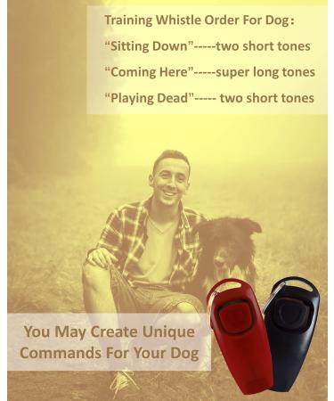 TODREMOU Dog Whistle Recall Training 2 Pack-Professional High Pitch-Can Be Heard By Human Ears (Red+Black) - Buy Online on GoSupps.com