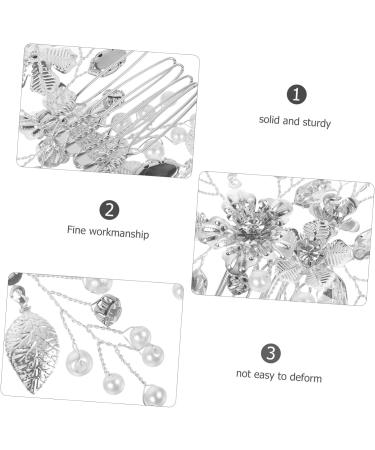 minkissy Hair Side Comb hand drill hair wedding headgear bride hair comb rhinestones hair accessories Zinc alloy the flowers Iron sheets hair comb wedding hair comb bride - Buy Online on GoSupps.com