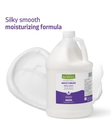 Medline Remedy Essentials Moisturizing Body Lotion - 1 Gallon Hydrating & Non-Greasy Fresh Scent Hypoallergenic for Dry Skin - Ideal for Men Women & Elderly - 128 Fl Oz - Buy Online on GoSupps.com