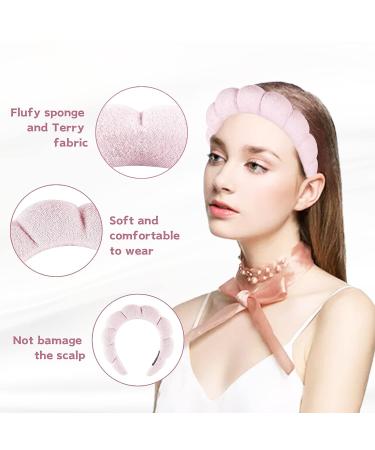 ENDLIS Spa Headband & Microfiber Wrist Towels Set - Pink Bow Hair Band for Women and Girls | Face Washing, Skin Care, Beauty & Shower Essential (3-Pack) - Buy Online on GoSupps.com