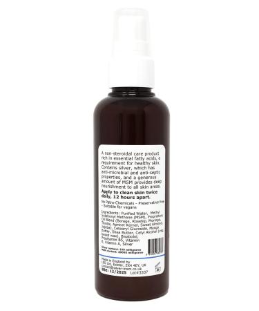 Silver-MSM Lotion for Dry Eczema - 100 ml | Soothing Relief for Sensitive Skin - Buy Internationally - Buy Online on GoSupps.com