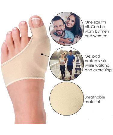 JIAHAO Silicone Bunion Corrector Socks - Hallux Valgus Toe Separator for Foot Care | Orthopedic Foot Relief - Buy Online on GoSupps.com