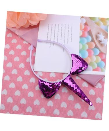 POPETPOP Kid Hair Accessories Hair Ribbons Unicorn Hair Hoop Hair Ornament Paillette Headband Hair Decoration Hair Band Purple Child Sequins Decorate Cute Headbands One Size Purple - Buy Online on GoSupps.com