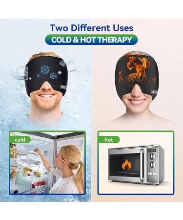 Migraine Relief Cap - Advanced Headache Hat for Cold Therapy, Puffy Eyes, Sinus & Stress Relief - Buy Online on GoSupps.com