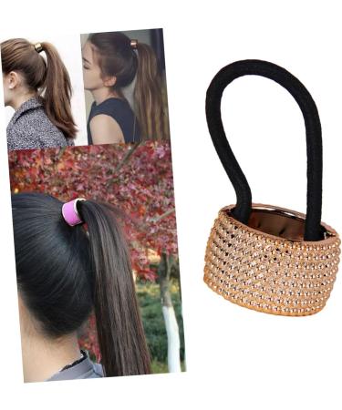 Beatifufu Hair Ties for Women Ponytail Holder Elastic Hair Ties Punk Hair Tie Goody Hair Ties Ponytail Tie Rhinestone Hair Bands for Women's Hair Fashion Hair Accessories Cuff Miss Hairpin - Buy Online on GoSupps.com